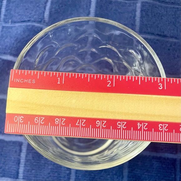 Vintage Libbey Bubbles Urban PolkaDot Thumbprint Clear Glass Old Fashioned Rocks - Picture 9 of 10